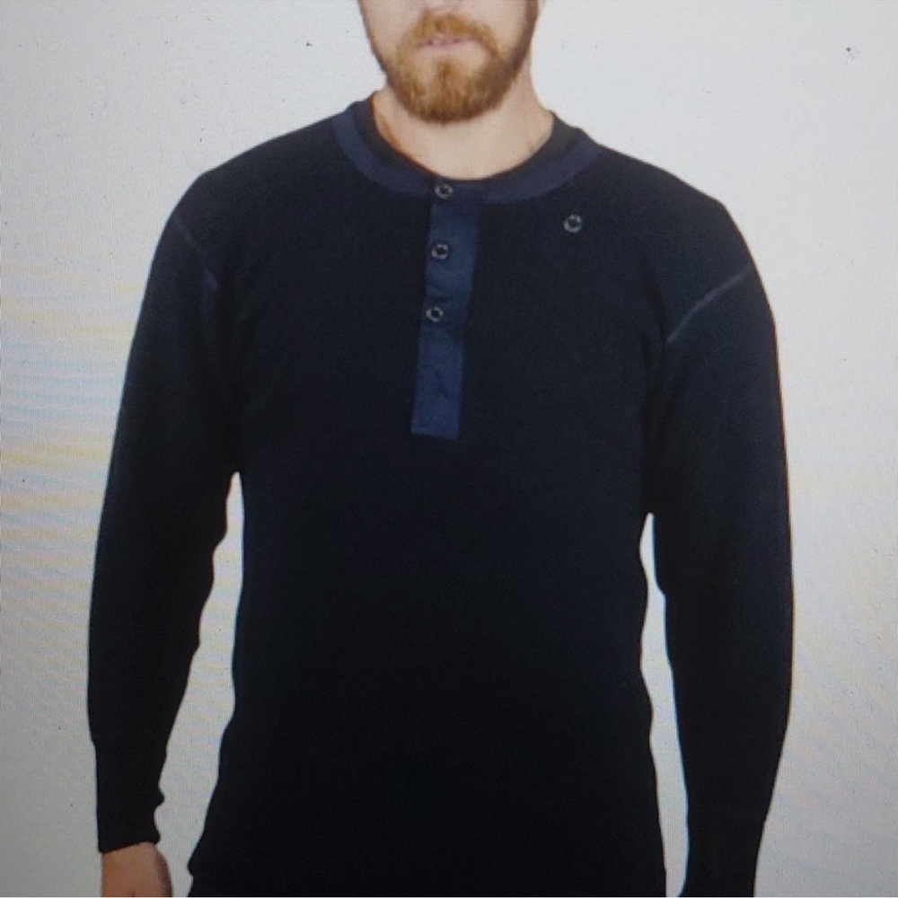 Bundle Deal: 2 Stanfield's Men's Black Wool Sweaters